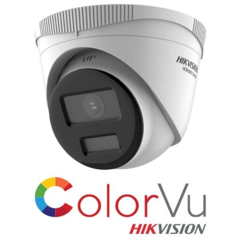 HIKVISION/HiWatch ColorVu ΚΑΜΕΡΑ  HWI-T249H(C) DOME IP  4 MP 2.8 mm Up to 30 m ΜΕ POE IP67