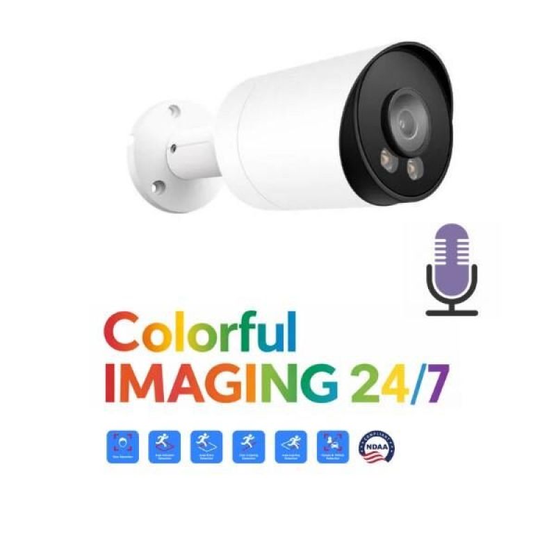 YCX IP BULLET ΚΑΜΕΡΑ N774CZ49EA 4MP ΦΑΚΟΣ 2.8 mm Colorful ΜΕ ΜΙΚΡΟΦΩΝΟ ΕΩΣ 30 mtr ΜΕΤΑΛΛΙΚΗ ΕΦΑΡΜΟΓΗ REMOTEYES