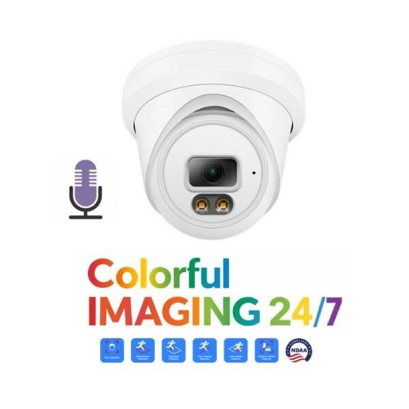 YCX IP DOME ΚΑΜΕΡΑ N746FCB97SA 6MP ΦΑΚΟΣ 2.8 mm Colorful ΜΕ ΜΙΚΡΟΦΩΝΟ ΕΩΣ 30 mtr ΜΕΤΑΛΛΙΚΗ ΜΕ ΤΗΝ ΕΦΑΡΜΟΓΗ REMOTEYES
