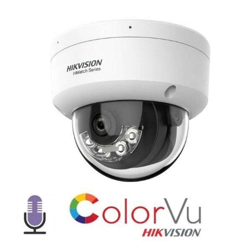 HIKVISION/HiWatch ΚΑΜΕΡΑ HWI-D140HA-LUC 4MP Smart Hybrid Light MD 2.0 Fixed Dome
