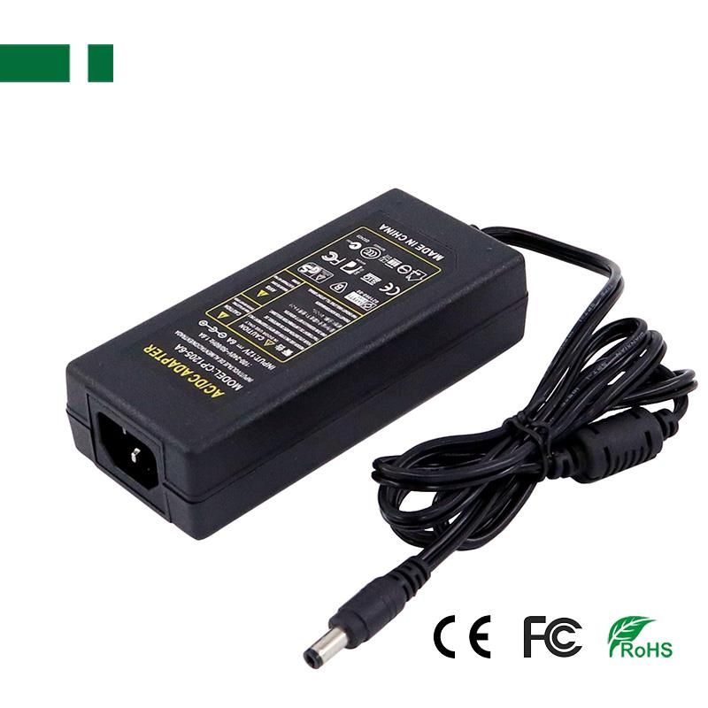 CP1205-6A 12V/6A/72W Σταθεροποιημένο τροφοδοτικό, εμπεριέχεται διακλαδωτής καλωδίου 1/8 με βύσμα (5,5mm/2,5mm) + καλώδιο τροφοδοσίας AC