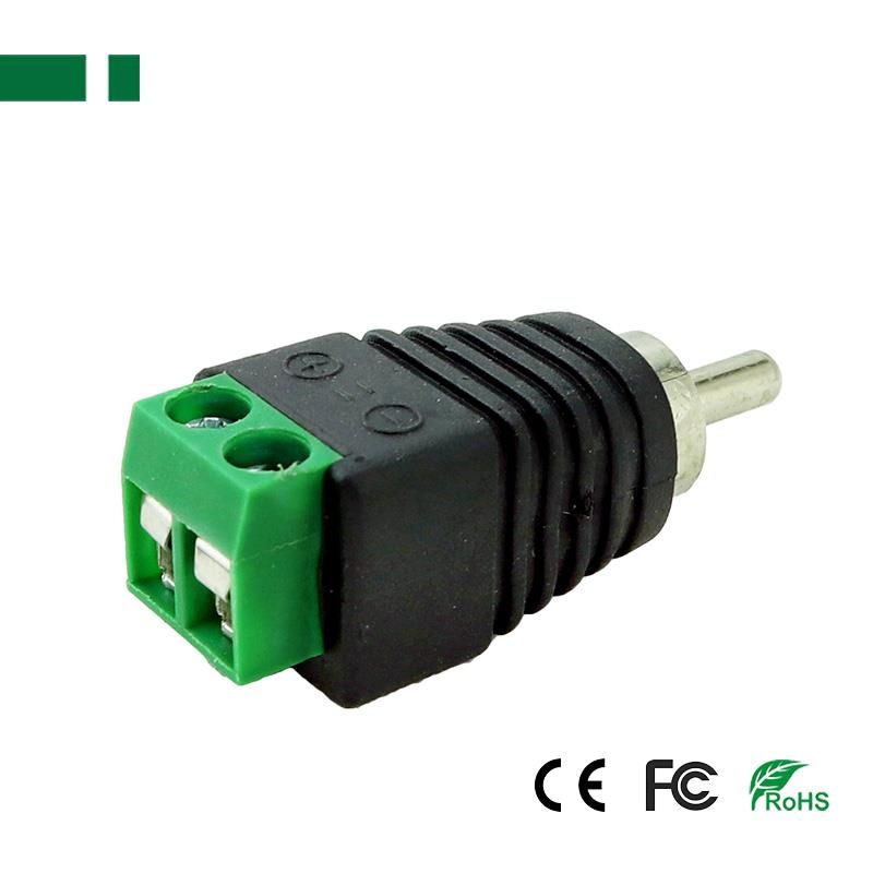 RCA αρσενικό σε ακροδέκτες βίδες  PS-N031