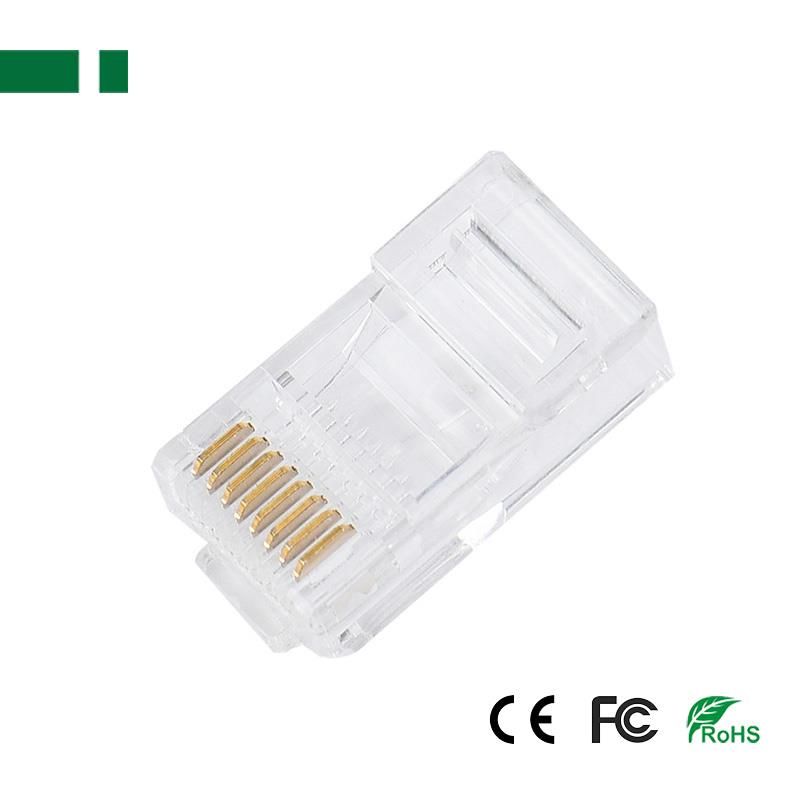 Φισάκι RJ45 8P8C για στρογγυλό καλώδιο Cat5e μονόκλωνο (ΣΥΣΚ/ΣΙΑ 100 ΤΕΜ.)