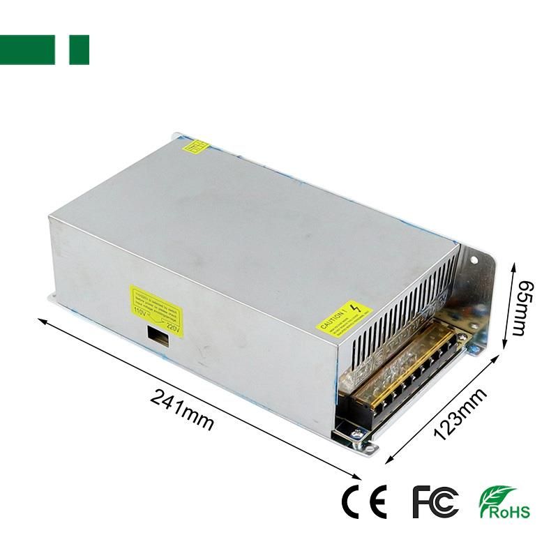CP1208-50A 12V/50A/600W Σταθεροποιημένο τροφοδοτικό, ΔΙΑΤΡΗΤΟ – ΜΕΤΑΛΛΙΚΟ – ΡΥΘΜΙΖΟΜΕΝΗ ΕΞΟΔΟΣ, με ανεμιστήρα + καλώδιο τροφοδοσίας AC