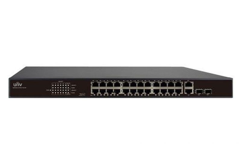 Uniview NSW2010-24T2GC-PoE-IN 24PoE 100Mbps +2 Combo Ports 1000Mbps Ethernet Switch έως 250m