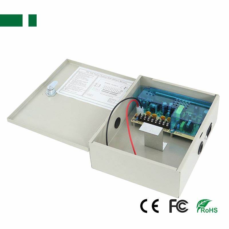 CP1209-5A-4-B 12V/5A/60W Σταθεροποιημένο τροφοδοτικό, 4 εξόδων, με δυνατότητα προσθήκης μπαταρίας- MΕΤΑΛΛΙΚΟ ΚΟΥΤΙ – ΡΥΘΜΙΖΟΜΕΝΗ ΕΞΟΔΟΣ