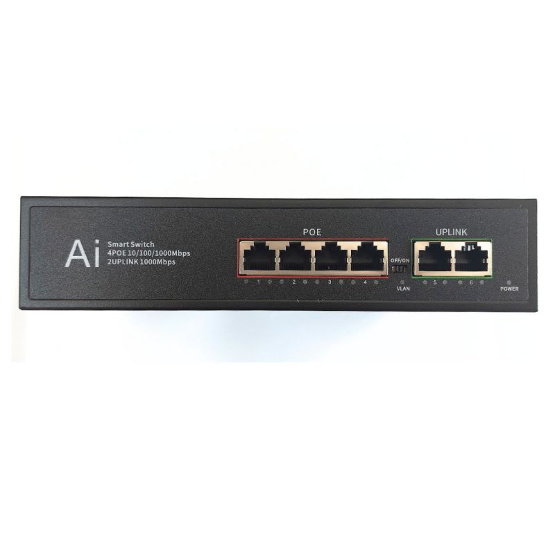 PS-EG5042B 4 Port 10/100/1000M POE Switch(4+2 Built-in)