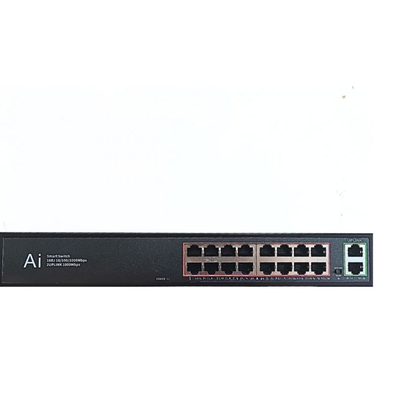 PS-EG6162B 16 Port 10/100/1000M POE Switch(16+2 Built-in)