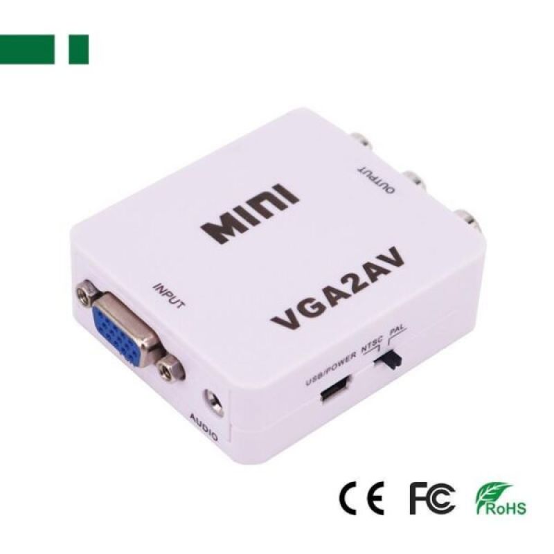 PS-VM620 μετατροπέας Mini VGA σε AV με ήχο Full HD 1080P