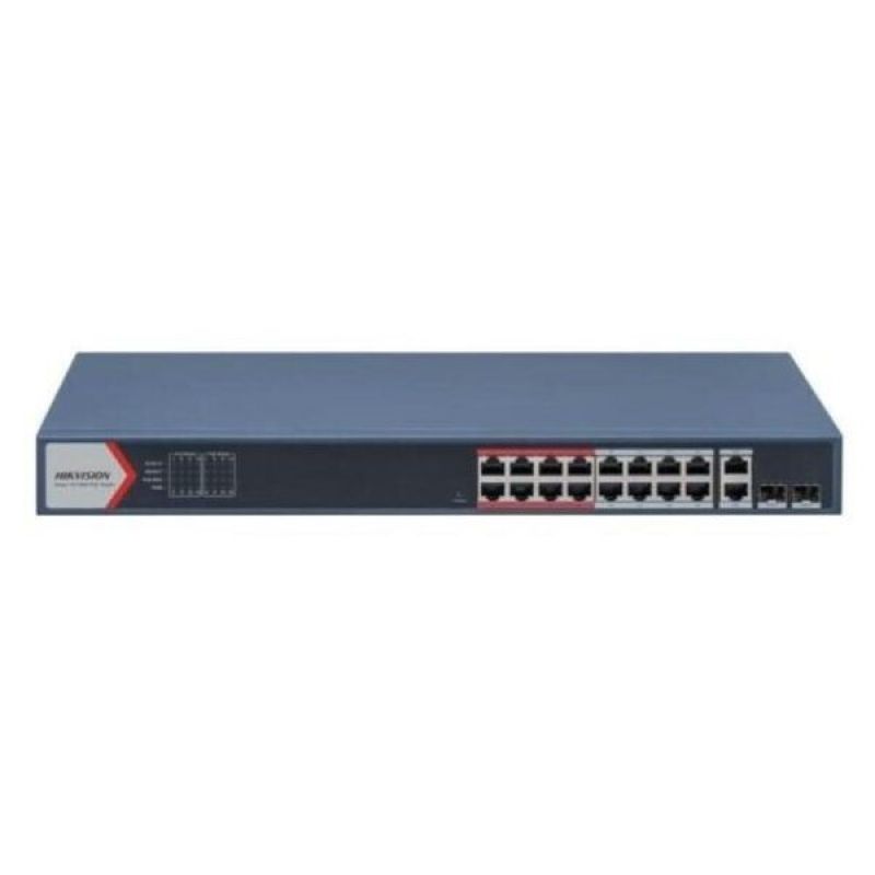 HIKVISION DS-3E1318P-E-/M 16 Port 10/100M POE SWITCH (16+2) Built-in