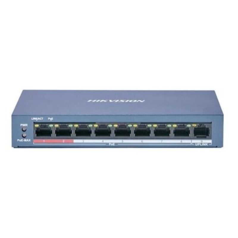HIKVISION PS-3E0109P-E(C) 8 Port 10/100M POE SWITCH (8+1) Built-in